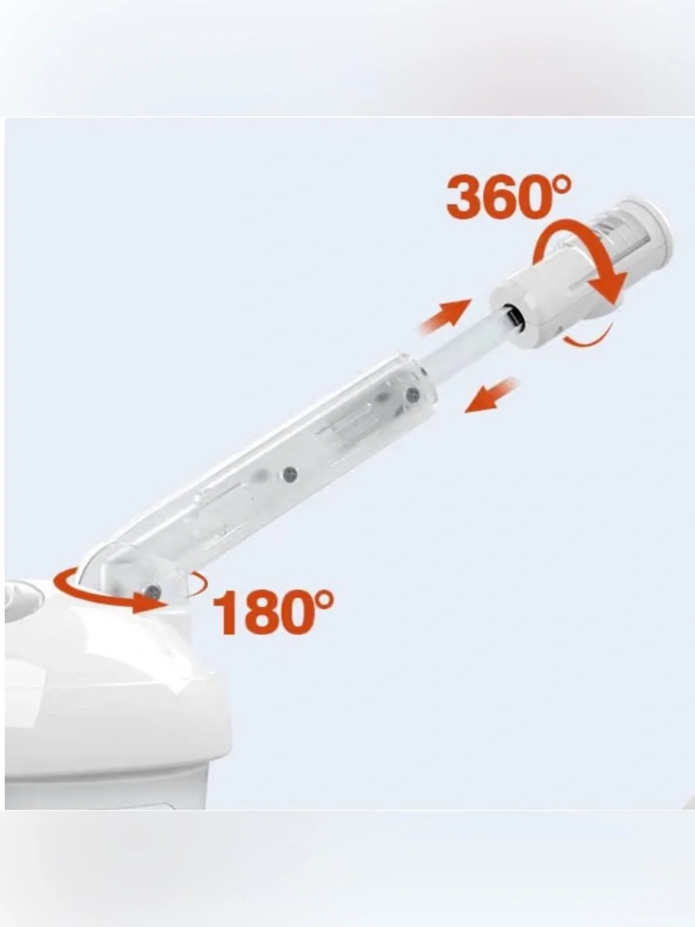 Home Salon Hair Steamer Hood - White Blue Hair Spa Accessory